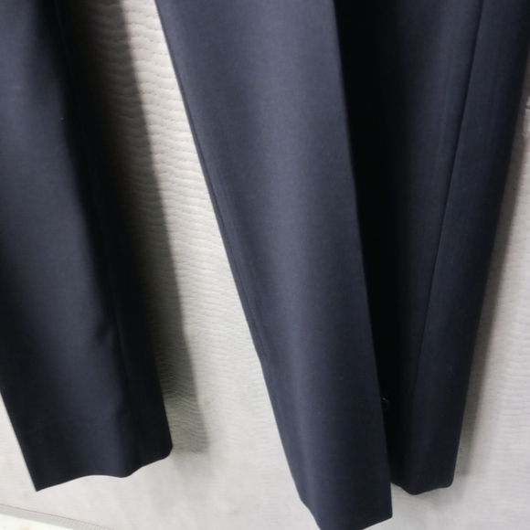 Valenti Uomo men's navy blue polyester dress pants - Picture 3 of 10